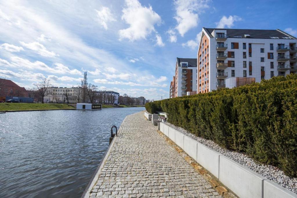 גדנסק Stylish Apartment Oldtown Riverview Balcony מראה חיצוני תמונה