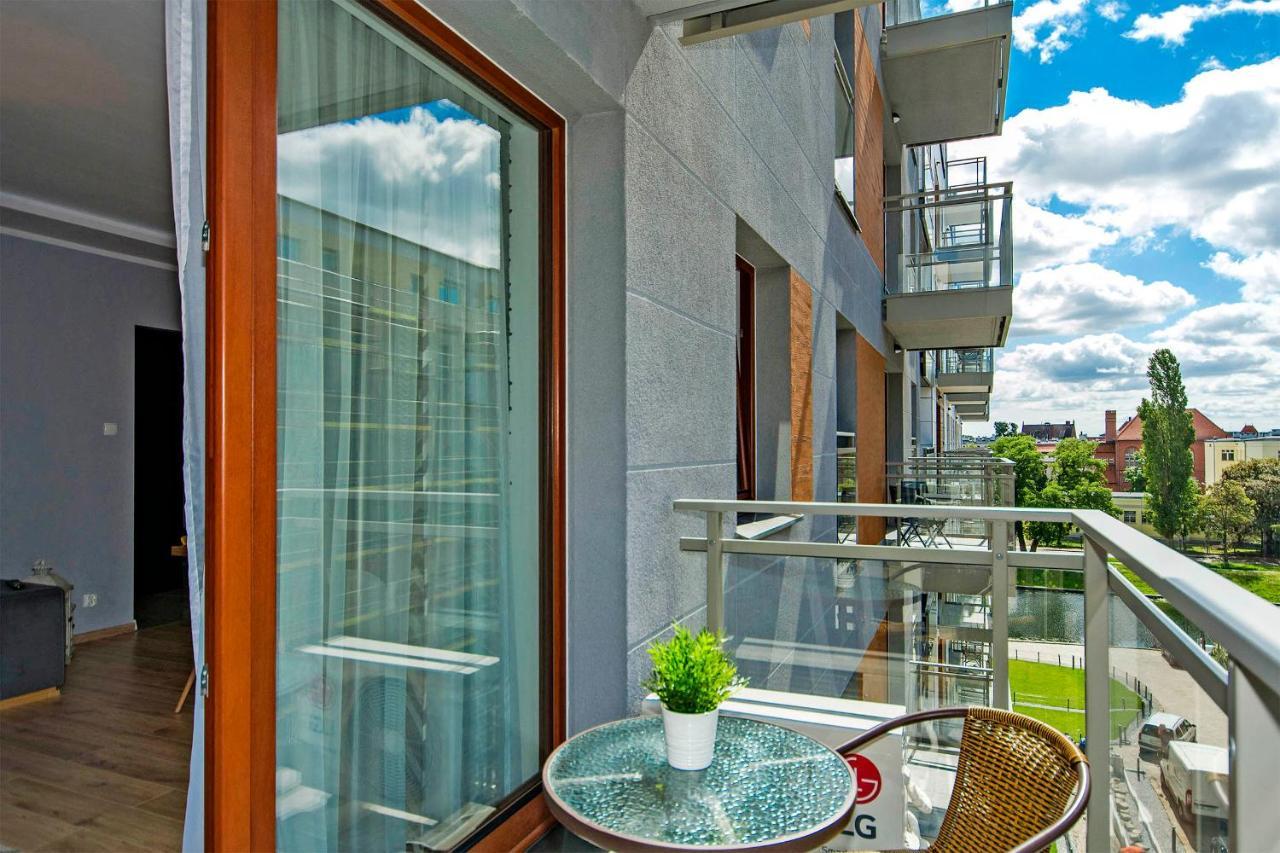 גדנסק Stylish Apartment Oldtown Riverview Balcony מראה חיצוני תמונה