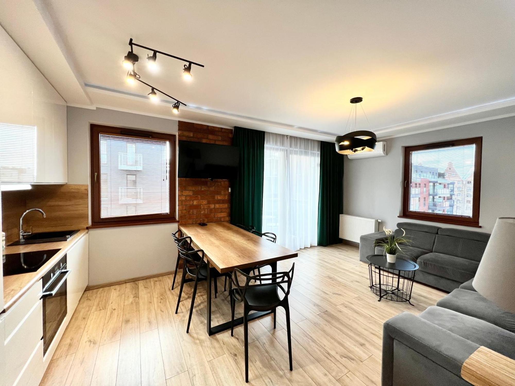 גדנסק Stylish Apartment Oldtown Riverview Balcony מראה חיצוני תמונה